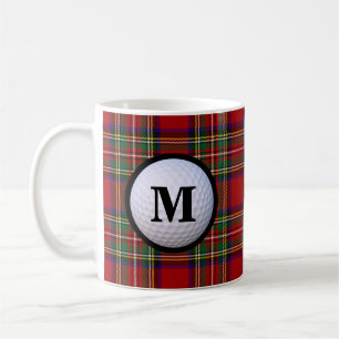 Mug Tartan Royal Stewart Plaid Clan Écossais Monogramm