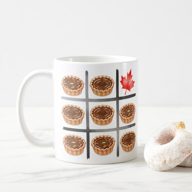 Mug Tarte au beurre canadien avec notre sans raisins A (Avec donut)