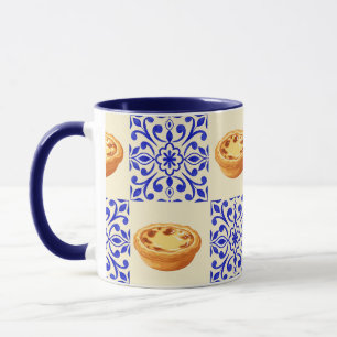 Mug Tarte Portugaise et Carreaux