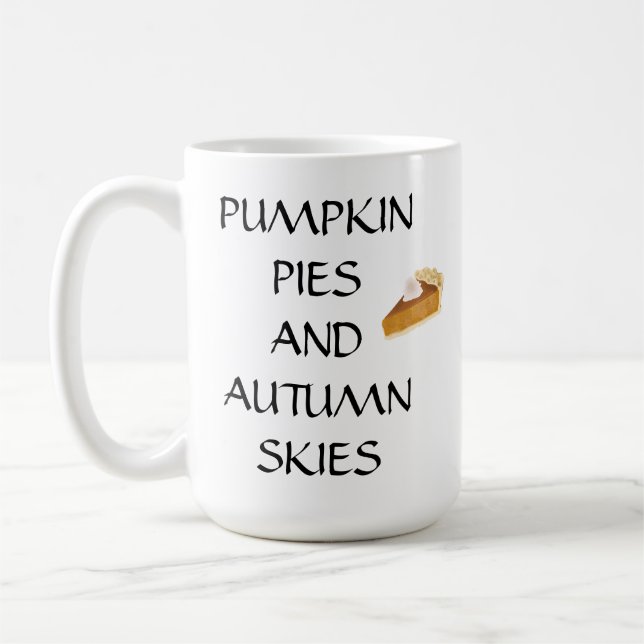 Mug Tartes citrouilles Et Ciels D'Automne (Gauche)