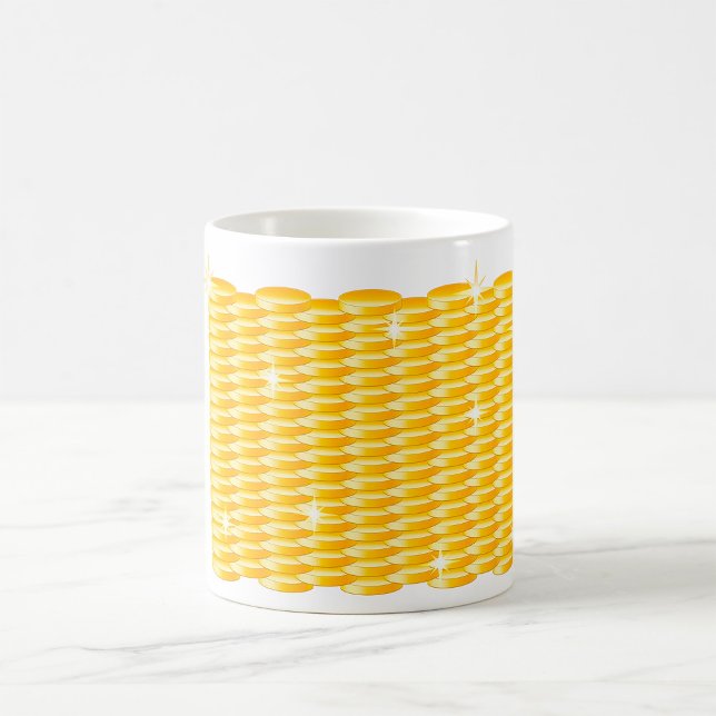 Mug Tas étincelants de pièces d'or (Créateur téléchargé)