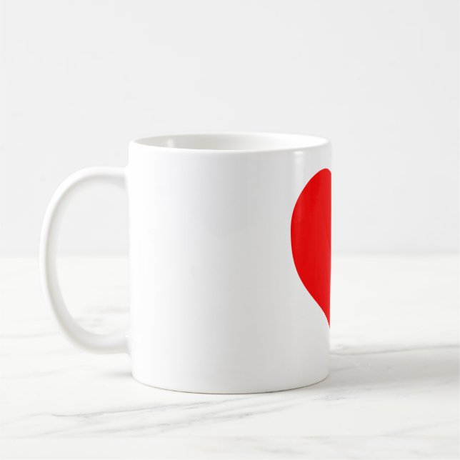 Mug tasa con corazon (Gauche)