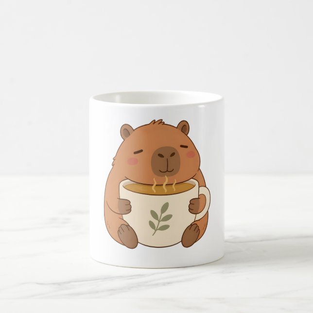 Mug Tasse à Café avec un Capybara Mignon qui Embra (Centre)