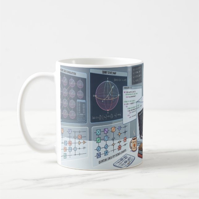 Mug Tasse Chat Mignon Laboratoire Quantique (Gauche)