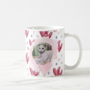Mug Tasse Chaton Mignon – Cœurs et Étoiles, Photo