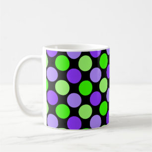 Mug Tasse, chaux et lilas mignons de point de polka