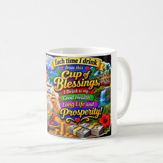 Mug "Tasse de Bénédictions" Bonne Santé et Prospérité