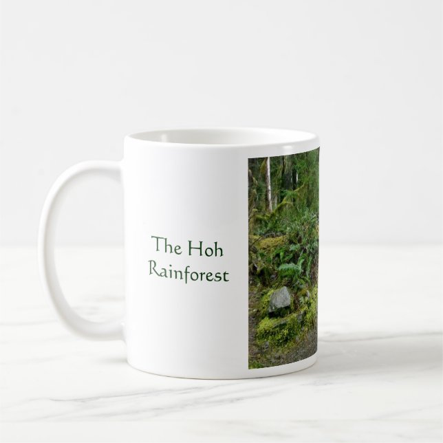 Mug "Tasse de café de la forêt tropicale de Hoh" (Gauche)