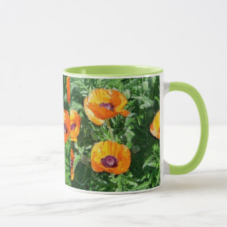 Mug Tasse, fleurs (pavots)