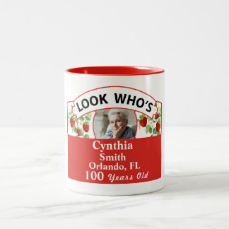 Mug Tasse Fraise Rouge Mignonne 100 Ans
