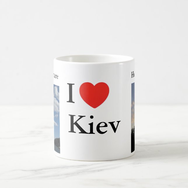 Mug Tasse. J'aime Kiev. L'Ukraine (Centre)