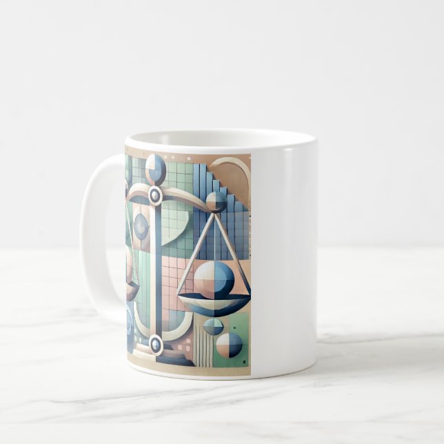 Mug Tasse, mug, signe du zodiaque "Balance" (Devant gauche)