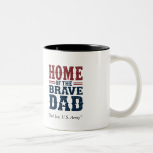 Mug Tasse Papa Brave – Cadeau Patriotique Drôle