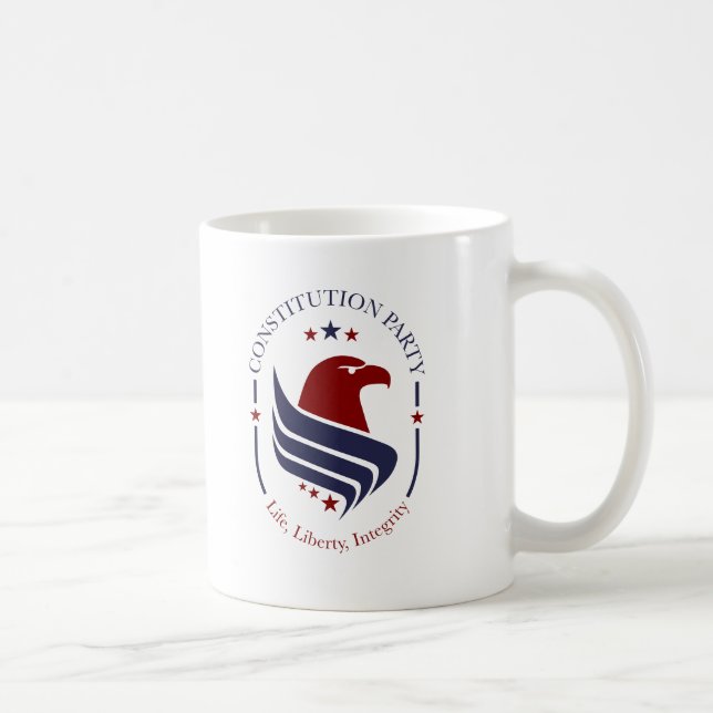 Mug Tasse, Parti constitutionnel, Aigle, ovale (Droite)