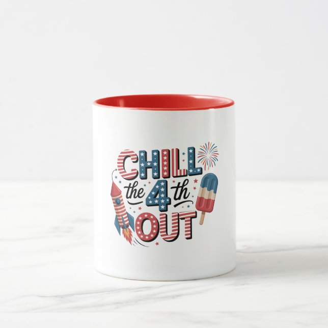 Mug Tasse-Patriotique Café 4 juillet  (Centre)