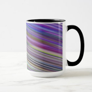 Mug Tasse. Rayures rapides multicolores