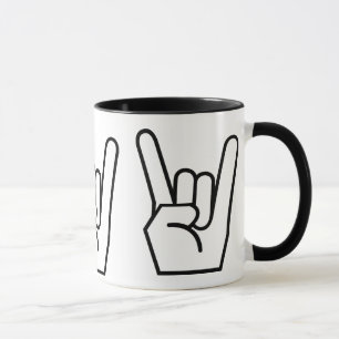 Mug tasse, rock, noir