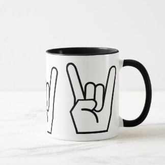Mug tasse, rock, noir