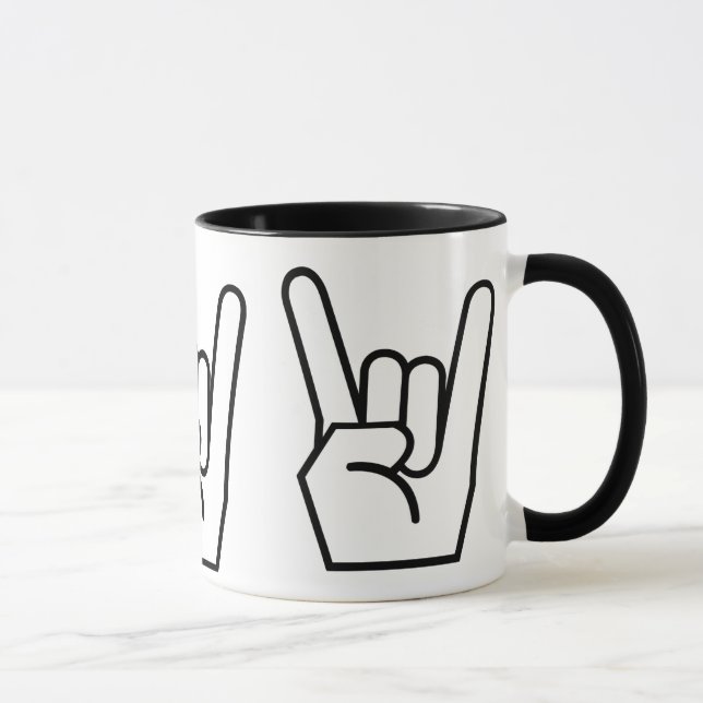 Mug tasse, rock, noir (Droite)