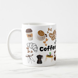 Mug tasse, tasse, café design café est mon amour