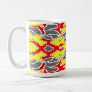 Mug Tasse, un design de motif transparent multicolore