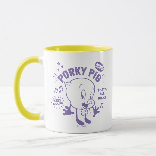 Mug Tasty Retro Porky Pig (Gauche)