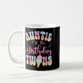 Mug Tatie des jumeaux de l'anniversaire Dégoulinade de