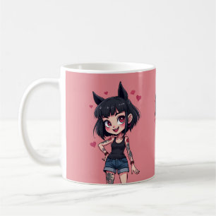 MUG TATOO GIRL COEURS