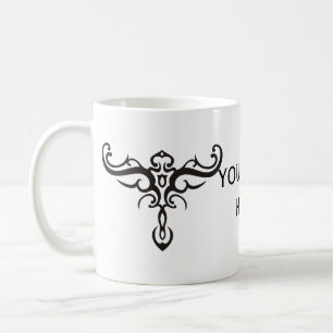 Mug TATOO NOIR TRIBAL III + votre idée