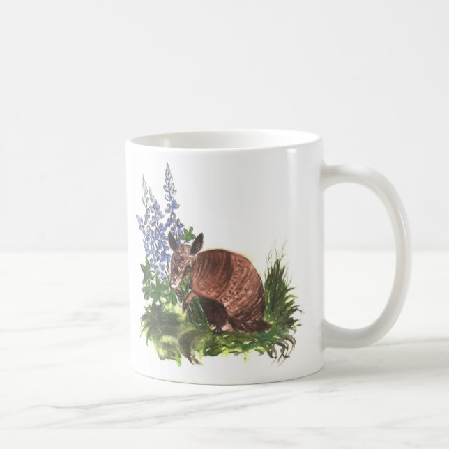 Mug Tatou avec des Bluebonnets (Droite)