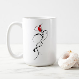 Mug Tatouage artistique tribal surréaliste de dame à l