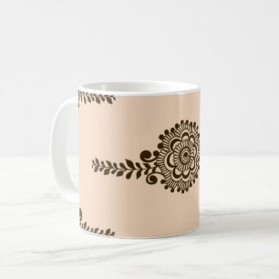 Mug Tatouage au henné Brown - Motifs Mehendi Brown