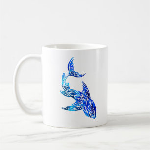 Mug Tatouage bleu requin
