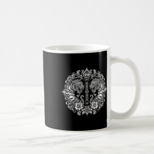 Mug Tatouage d'art Muay Thai Sak Yant Twin Tiger Kickb