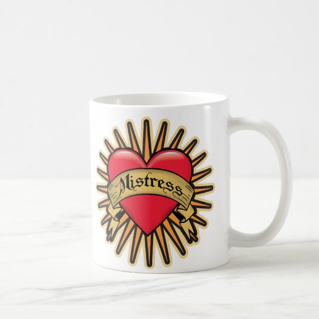 Mug Tatouage de coeur de maîtresse (Droite)