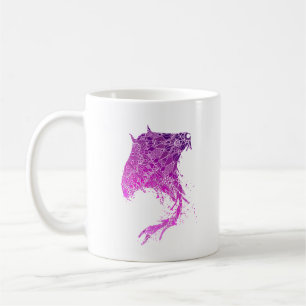 Mug Tatouage de raie manta mandala violet