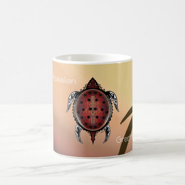Mug Tatouage de tortue de fantaisie (Centre)