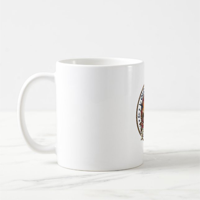 Mug Tatouage École Ancienne Chat Mignon Kitty Design - (Gauche)
