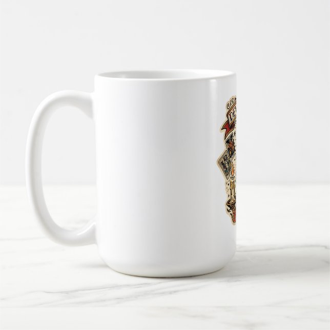Mug Tatouage flash de carte de tarot du renard rusé de (Gauche)