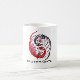 Mug Tatouage frais de Yin Yang de dragon
