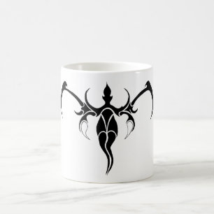 Mug Tatouage tribal des éléphants - noir et blanc
