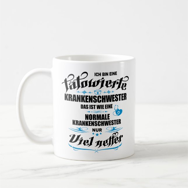 Mug Tätowierte Krankenschwester Krankenpfleger (Gauche)