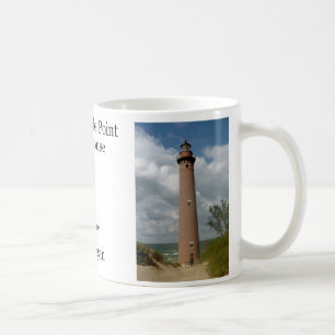 Mug Taupe du phare de Little Sable Point