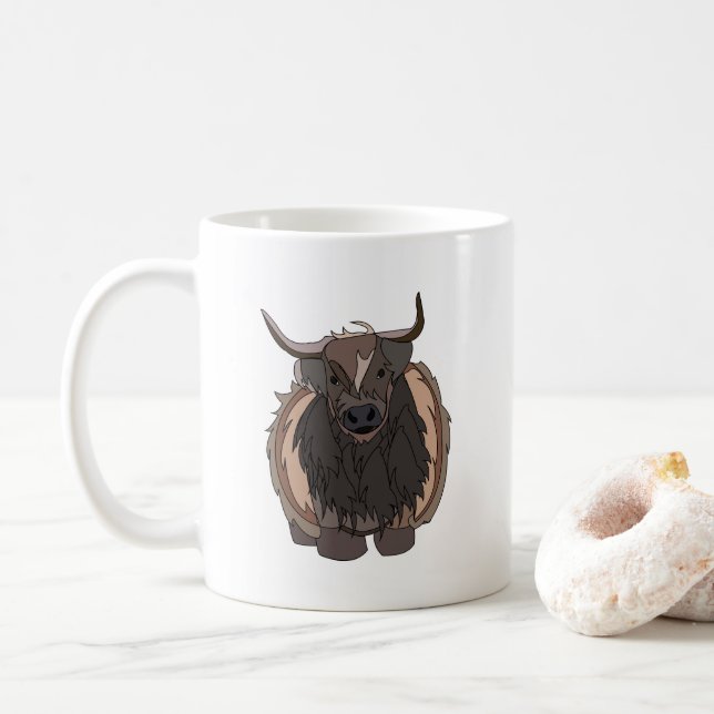 Mug Taureau Bétail Taureau (Avec donut)