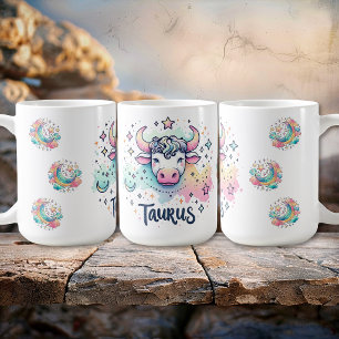 Mug Taureau coloré Taureau Zodiaque Astrologie