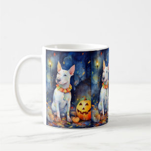 Mug Taureau d'Halloween avec la peur Citrouille