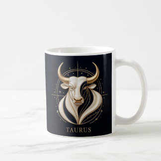 Mug ♉ Taureau élégant Zodiaque Taureau doré Astrologie