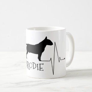 Mug Taureau personnalisé Aimer Mon Chien Coeur Beat