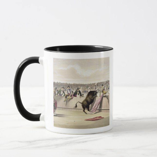 Mug Taureau sautant les barrières, 1865 (litho de (Gauche)