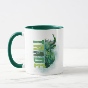 Mug Taureau vert Conception commerciale Marbre